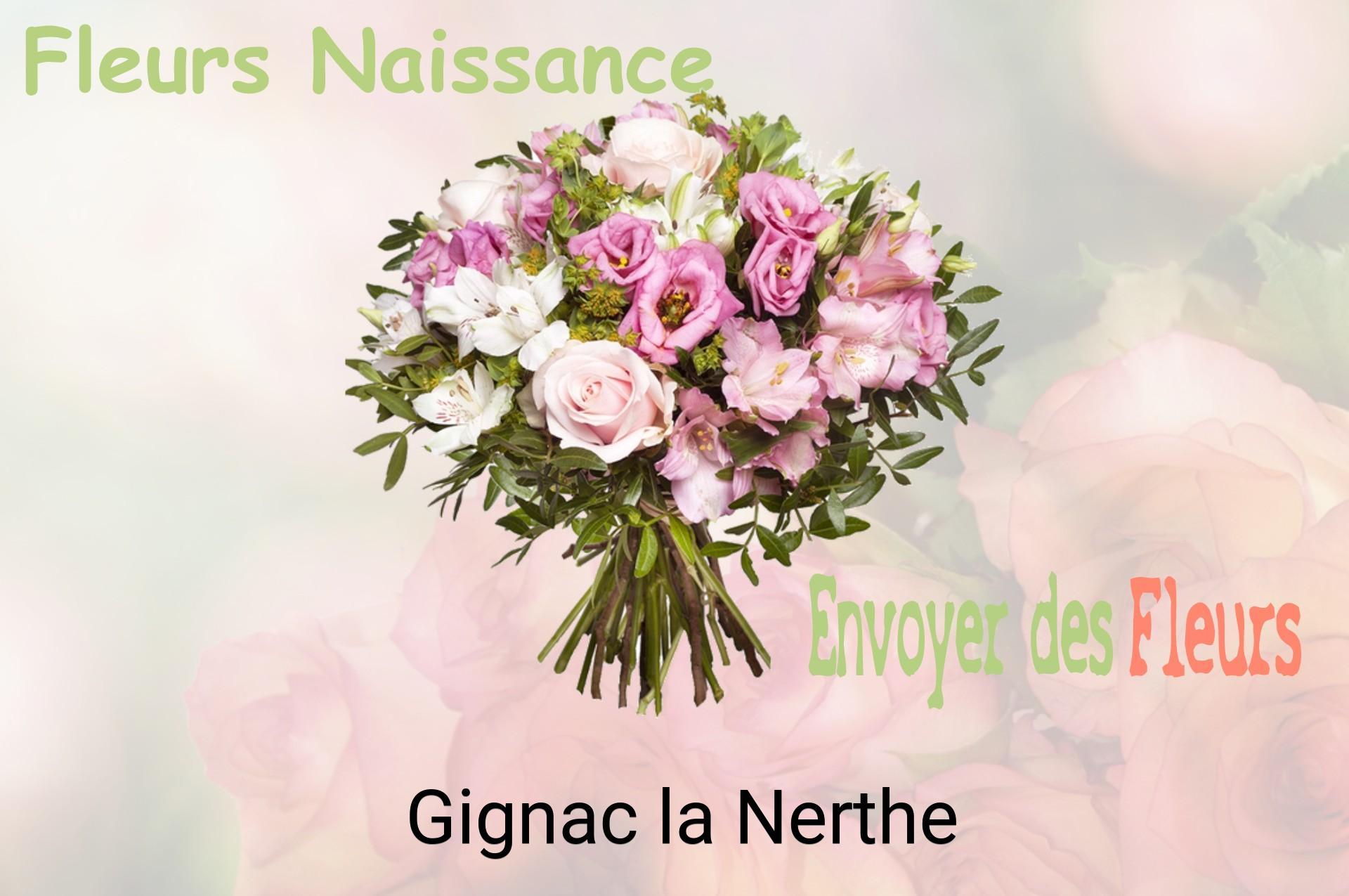 Bouquet de fleurs de naissance livré à Gignac-la-Nerthe